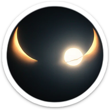 Eclipse Moon sticker