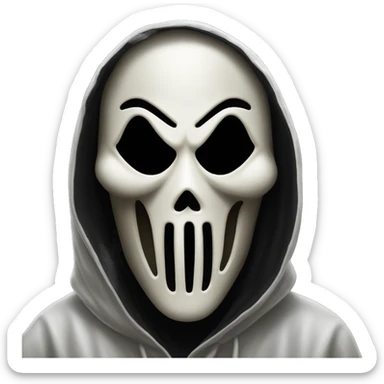 Ghostface from the movie Scream sticker