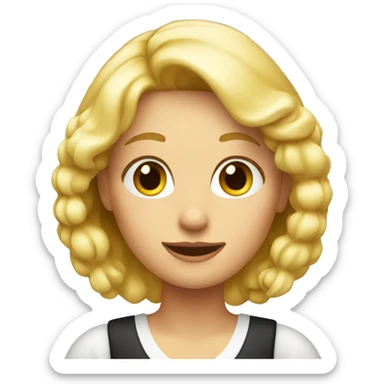 blond barmaid sticker
