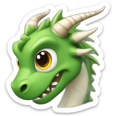 Dragon with horn sticker