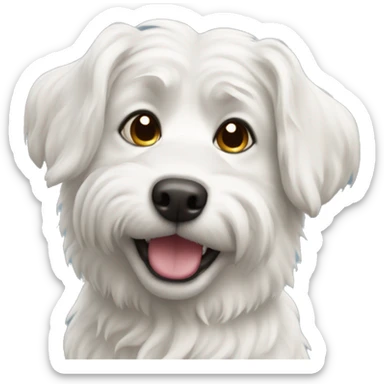 Havaneser white dog sticker