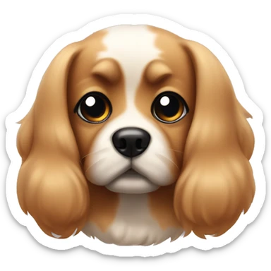 Super cute dog with big black beady eyes sticker