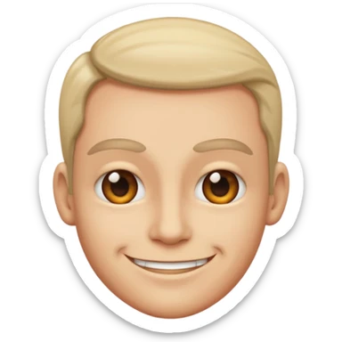 Intense smirk sticker