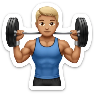weight training sticker