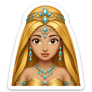 middle eastern belly dancer sticker