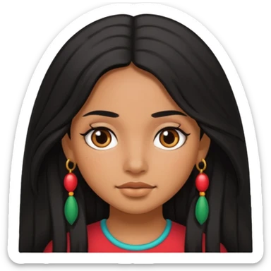 Mexican girl sticker