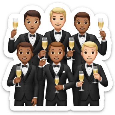 reception men  sticker