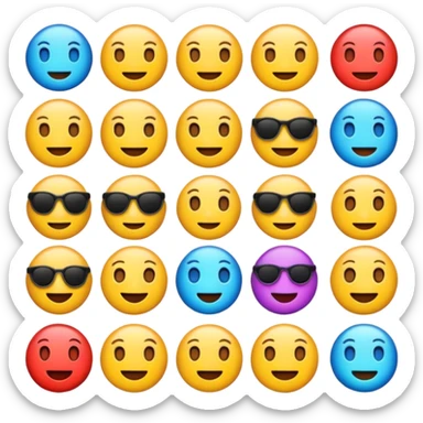 create emojis to vision board 2026 sticker