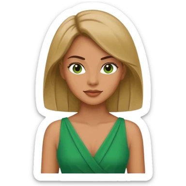 Security guard green dress sticker