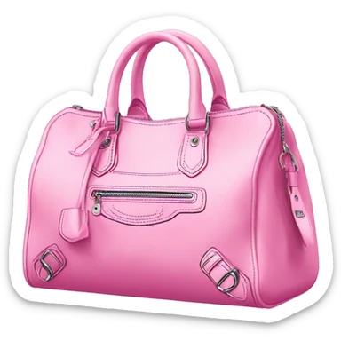 pink balenciaga city bag sticker