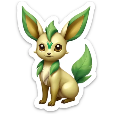 Shiny Exotic Leafeon-Bayleaf-Hybrid-Creature sticker