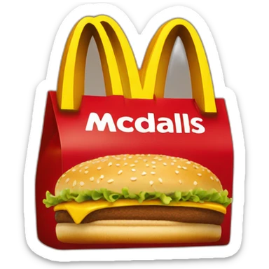 Mcdonalds logo sticker
