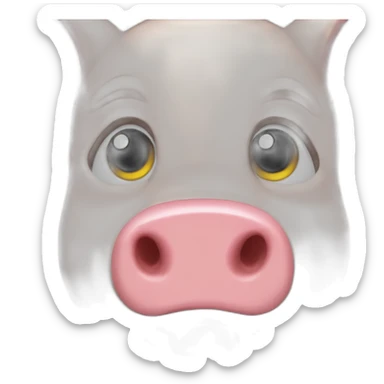 The little pig from three brothers who build a wood house sticker