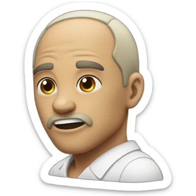 jaw - mewing - mogging sticker