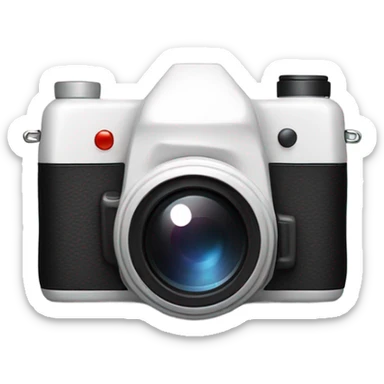 white camera sticker