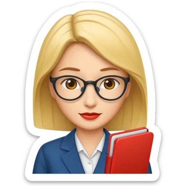 economist woman sticker