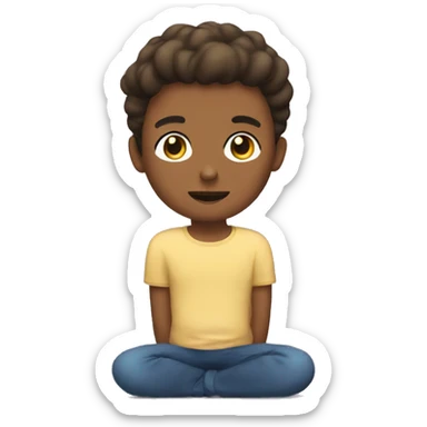 Laying on stomach  sticker