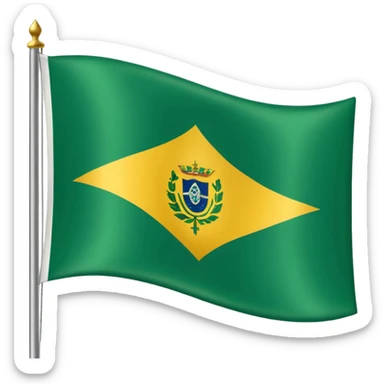 Crie um emoji da bandeira do Imperio do brasil sticker