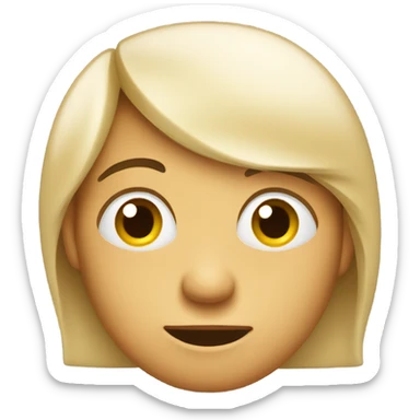 Face emoji looking away while side eyeing  sticker