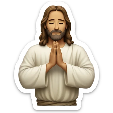 Jesus praying for everyone  sticker