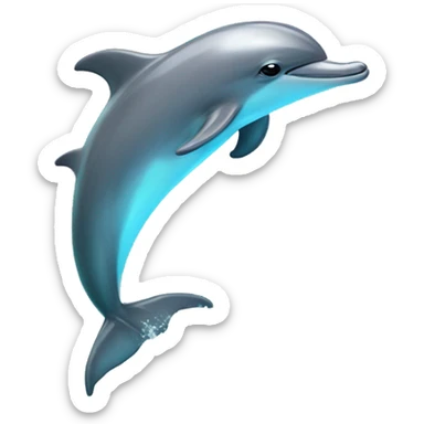 dolphin with a unicore sticker