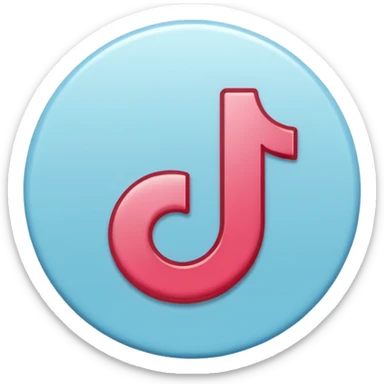 Logo tiktok comme sur app store sticker