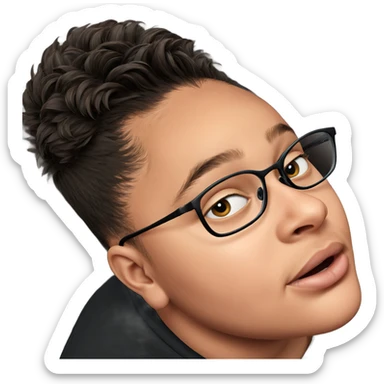 realistic portrait of boy sticker