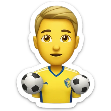 yellow card soccer sticker