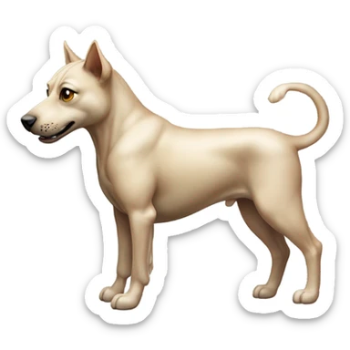 dog cat cenetaur mixture. The dog should be on top of the cat, and the backlegs of dog should be blended in with the backlegs of the cat, with the cat acting as the horse of a centaur (aka the body) sticker