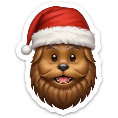 chewbacca christmas sticker