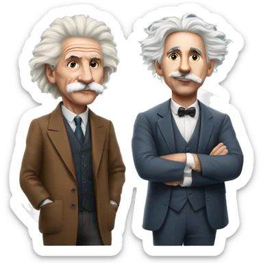 Leo messi and Einstein  sticker