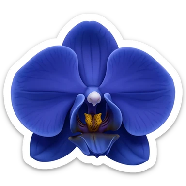 I said orchid (flower) in Navy Rich Royal Blue shade. No leaves. No other colors. sticker
