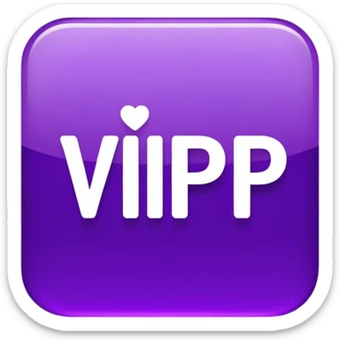 purple square with text "VIP" sticker