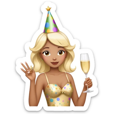 Beautiful Birthday Confetti fairy sticker