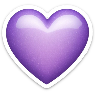 Pastel purple heart with the little sparkle on it sticker