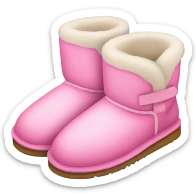 UGG slippers pink sticker