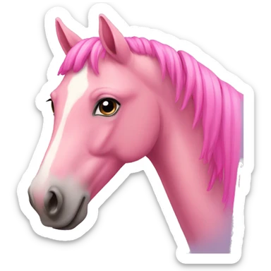 Pink horse sticker