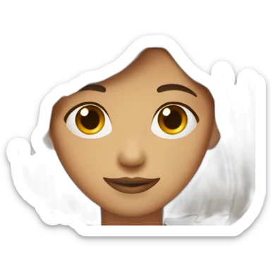 French crop zero fade Brown Hair emoji sticker