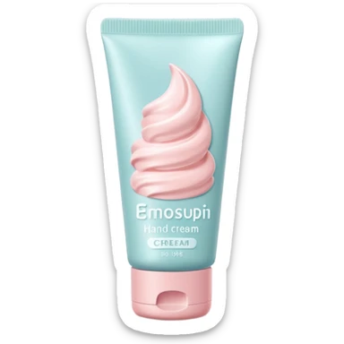 hand cream tube object icon, clean minimal packaging, no text or logo on the tube, smooth plastic material, soft pastel colors, closed cap, cosmetic product style, 3D cartoon, mobile game icon style, centered, clean background, soft shadow, no watermark

 sticker