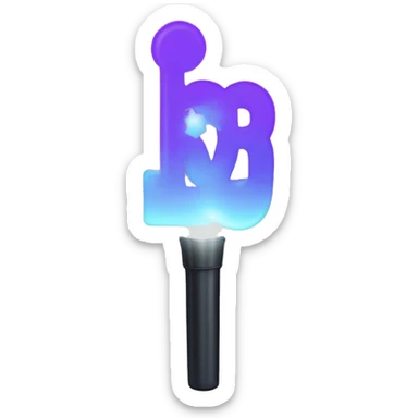 Korean K-pop group BTS lightstick sticker
