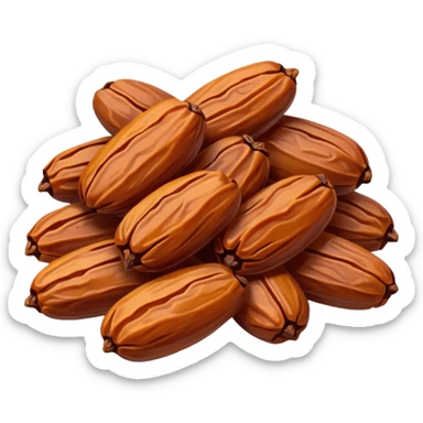 dried dates, simple and clear sticker