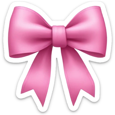 Pink coquette bow sticker