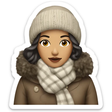 hispanic coquette winter sticker