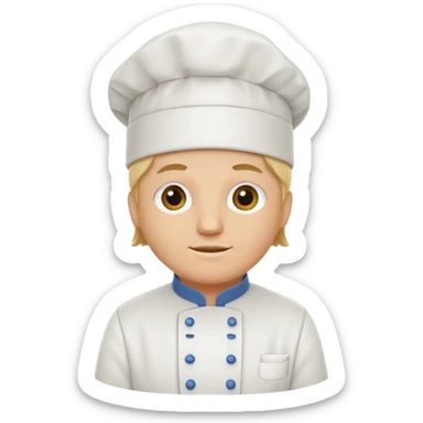 chef's hat sticker