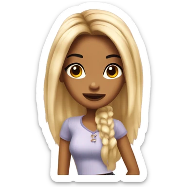 Chloe from bratz as an emoji sticker