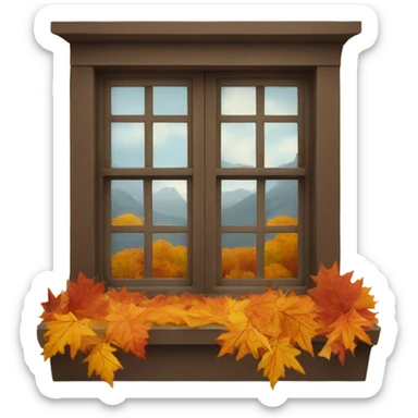 autumn window sticker