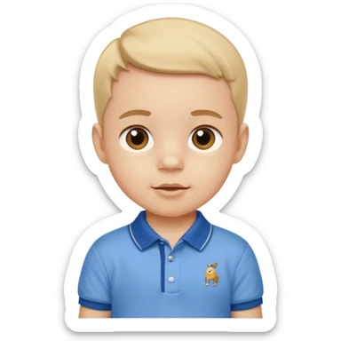 A preppy baby sticker
