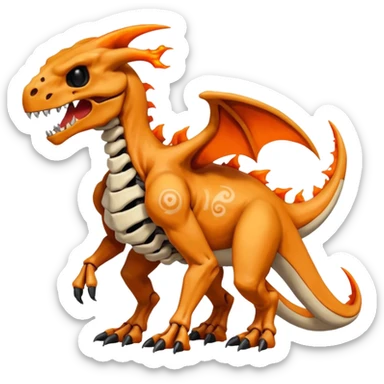 Salandit-Charizard-Duskull-Cubone-Hybrid (Full body) sticker