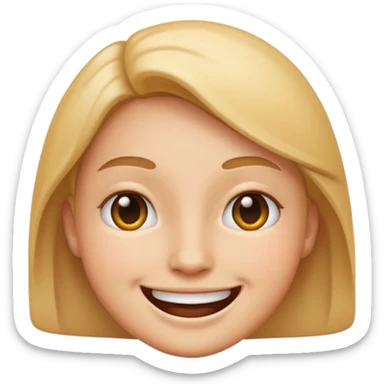 Create a emoji for soory and keep smiling always. sticker