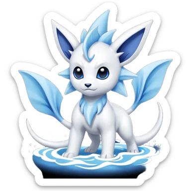 Absol-Vaporeon-Dewott-fusion sticker